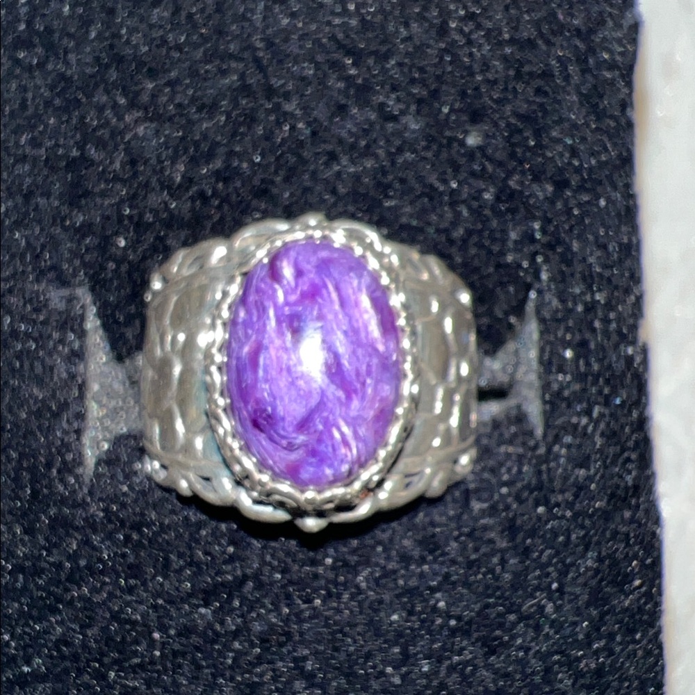 Luxury Artisan of Bali Charoite Ring